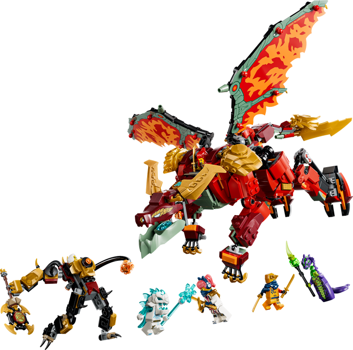 לגו NINJAGO® - רובוט דרקון משנה צורה של וויילדפייר (71868)-1