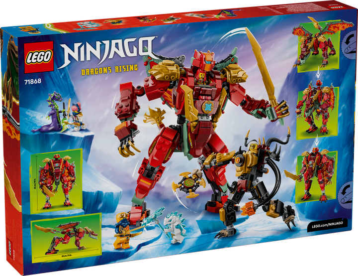 לגו NINJAGO® - רובוט דרקון משנה צורה של וויילדפייר (71868)-2