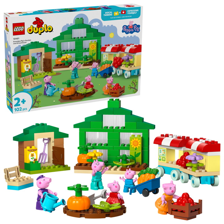לגו DUPLO® - הגינה והחממה של סבא חזיר (10461)-2