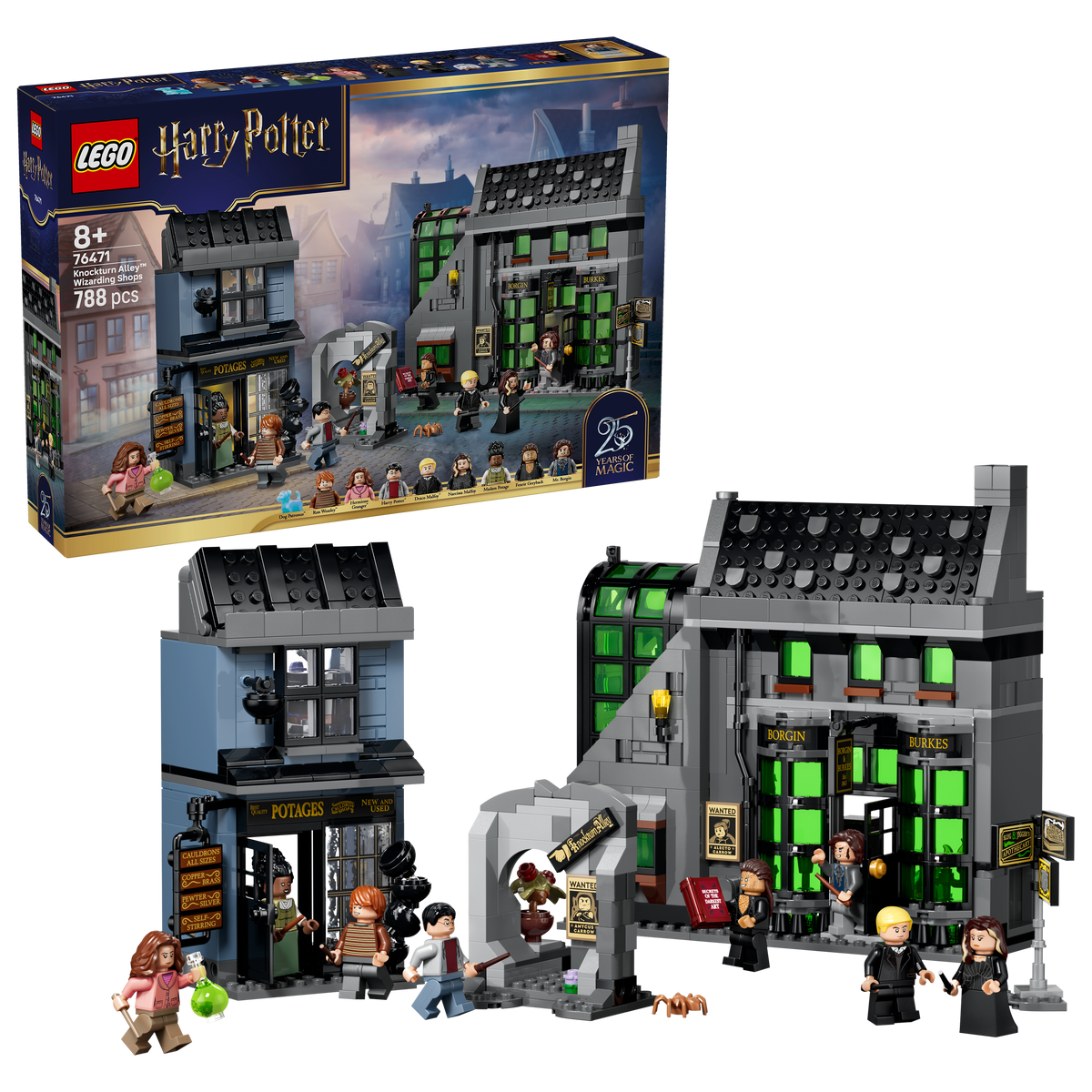 לגו Harry Potter™ - חנויות קוסמים בסמטת נוקטורן (76471)-2