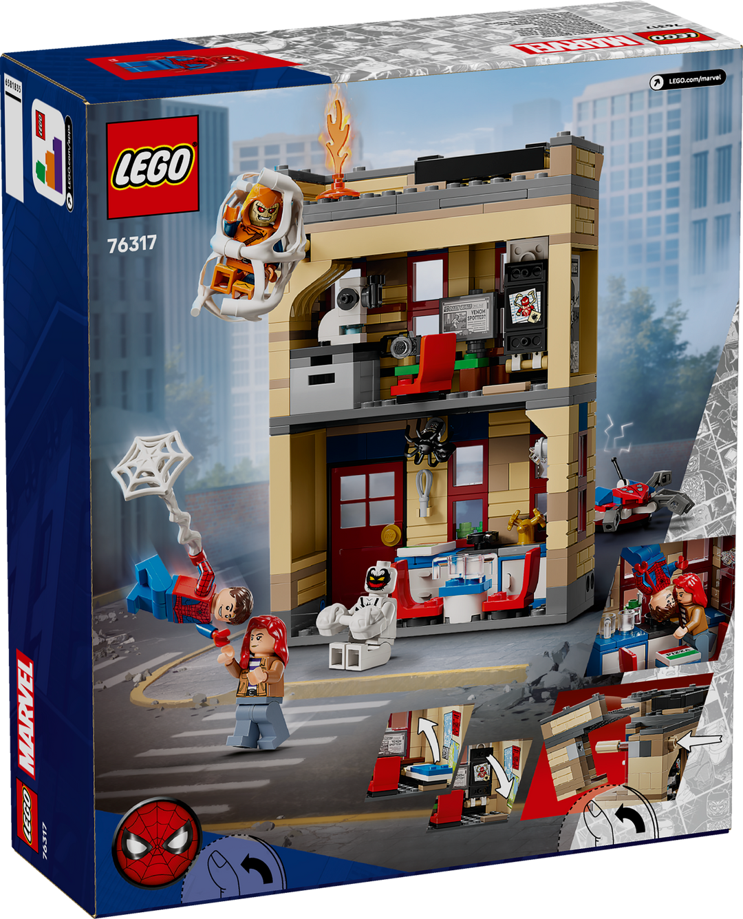 לגו | Marvel - הדירה של פיטר פארקר (76317)-3