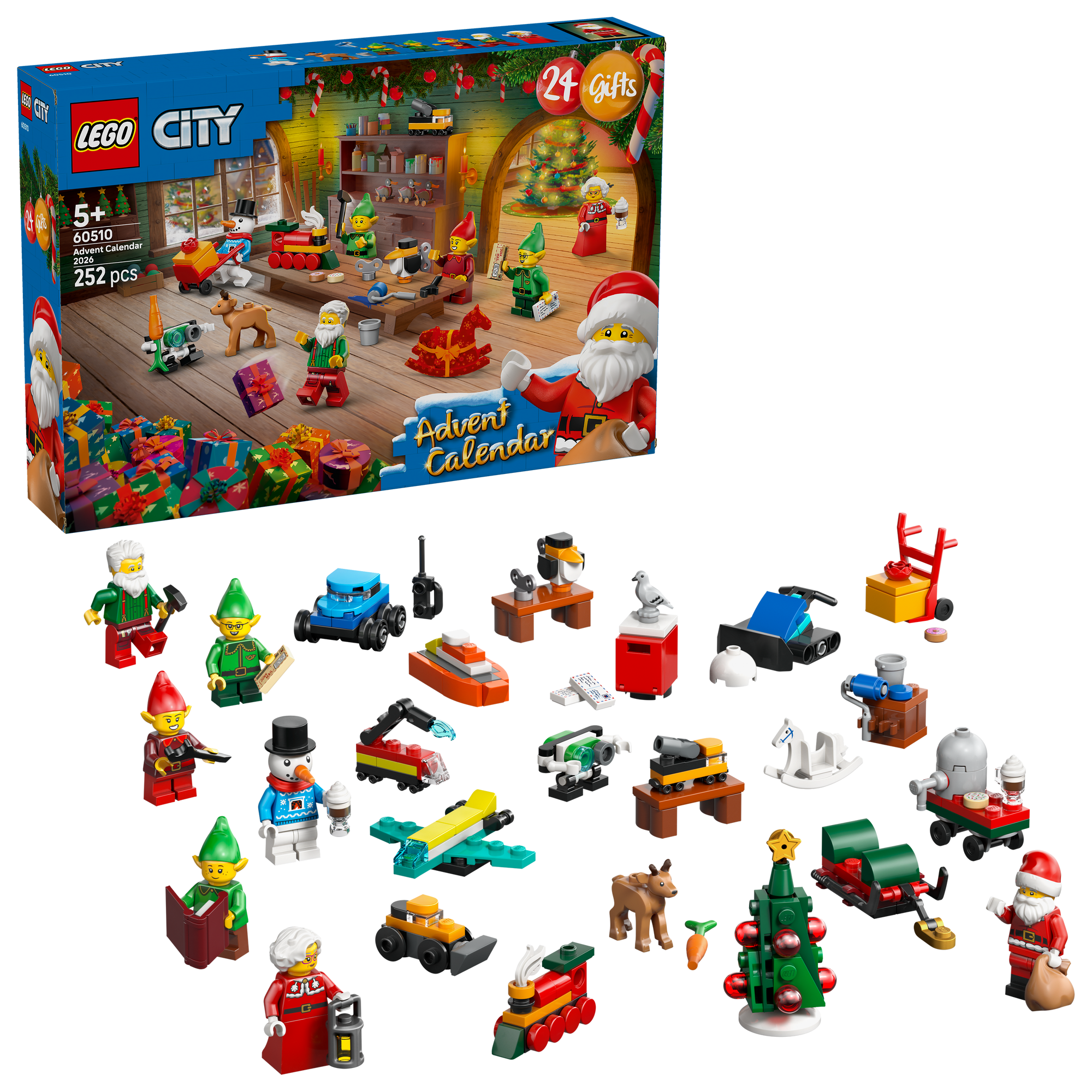 לגו City - לוח הפתעות חגיגי 2026 (60510)-2