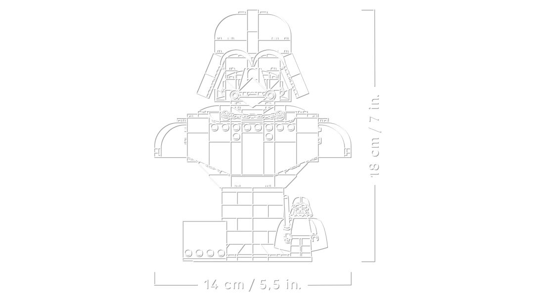 לגו Star Wars™ - פסל ראש של דארת' ויידר (75439)-1