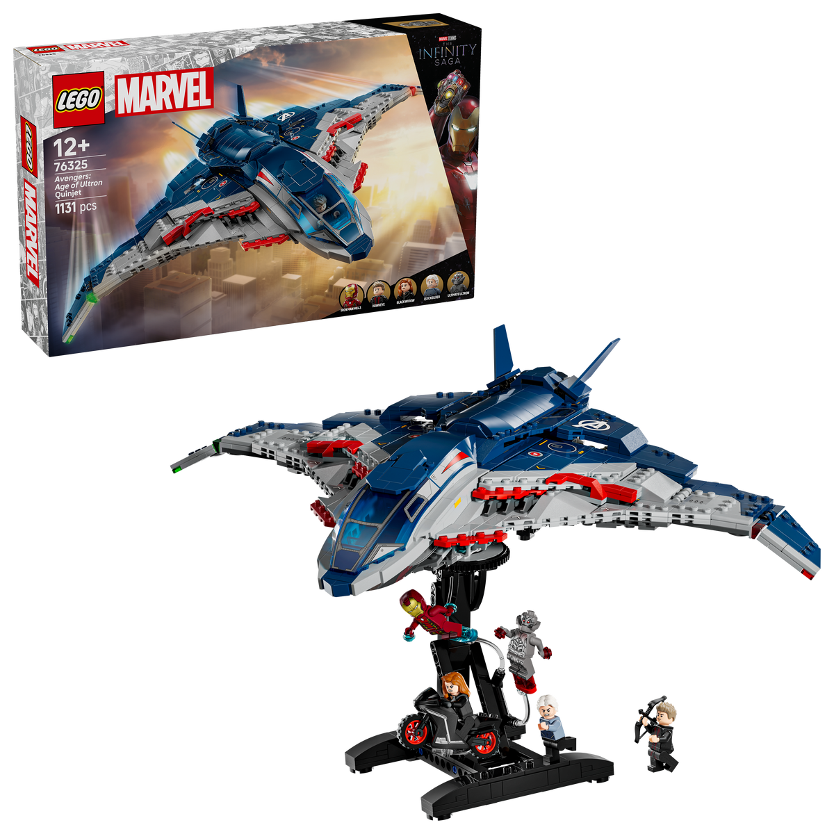 לגו | Marvel - מטוס קווינג'ט מתוך הנוקמים: עידן אולטרון (76325)-2