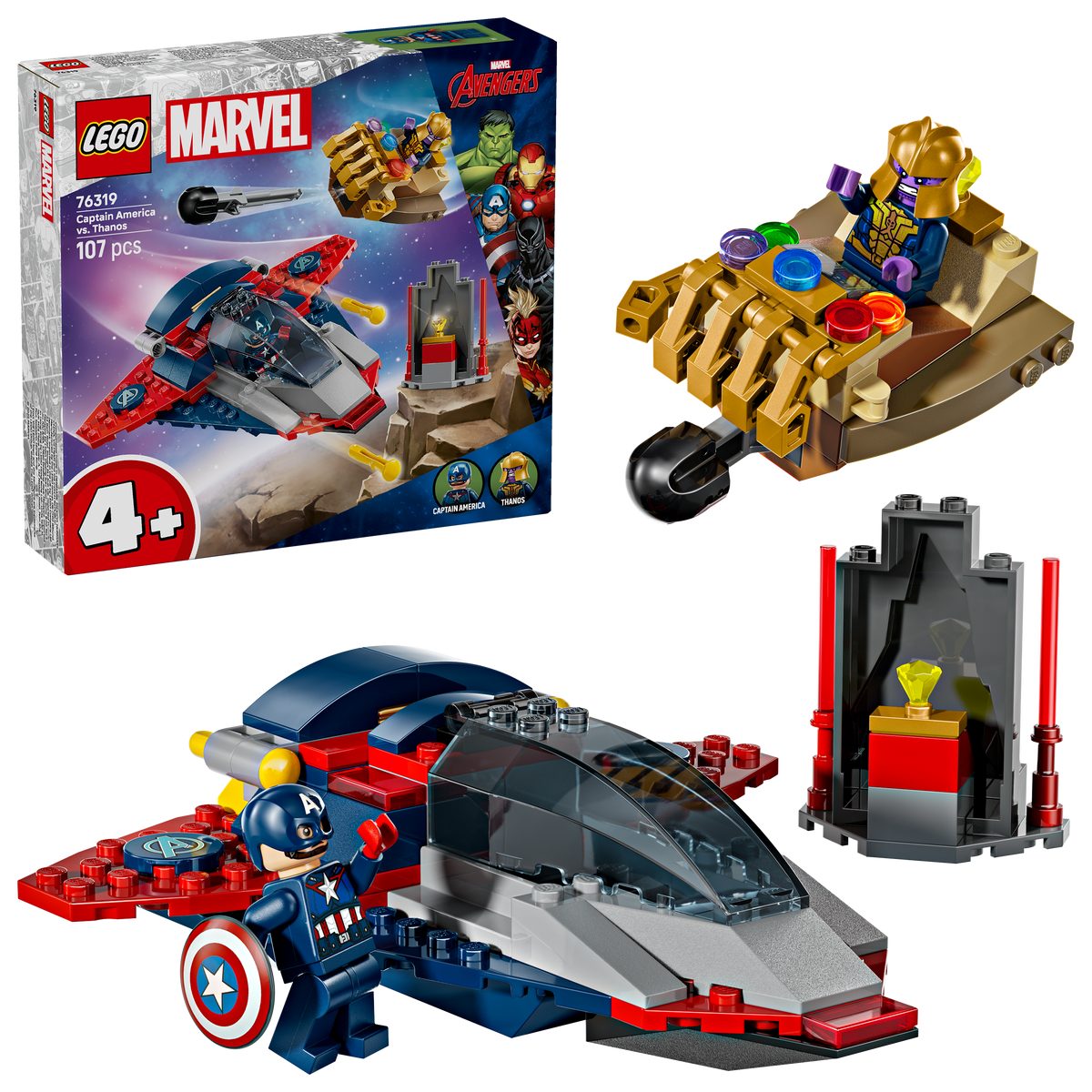 לגו | Marvel - קפטן אמריקה נגד תאנוס (76319)-2