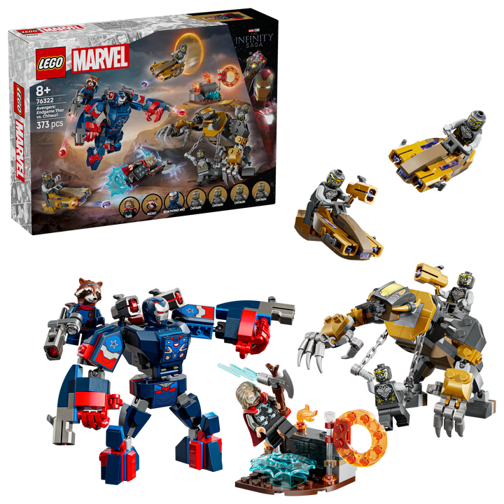 לגו | Marvel - תור נגד צ'יטאורי מתוך הנוקמים: סוף המשחק (76322)-2