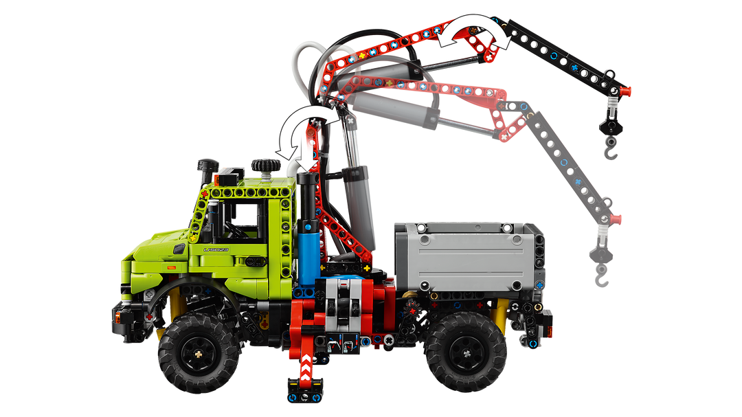 לגו Technic - Mercedes-Benz Unimog U 5023 עם עגורן (42242)-6