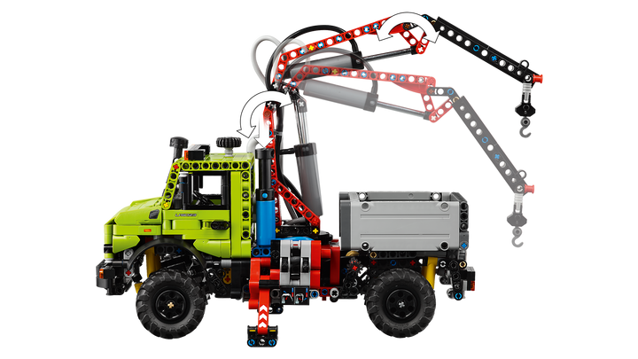 לגו Technic - Mercedes-Benz Unimog U 5023 עם עגורן (42242)-7