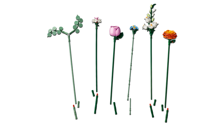 לגו Botanicals - זר פרחים ורודים יפיפה (10342)-4
