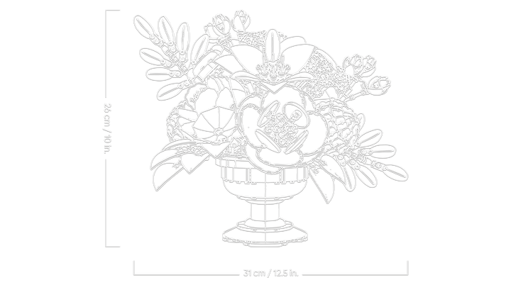 לגו Botanicals - סידור פרחים (10345)-6