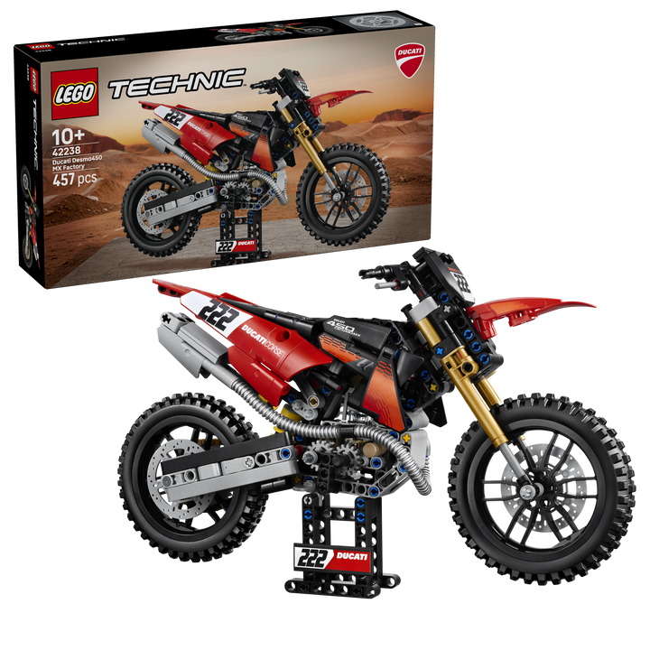 לגו Technic - אופנוע Ducati Desmo450 MX Factory (42238)-2