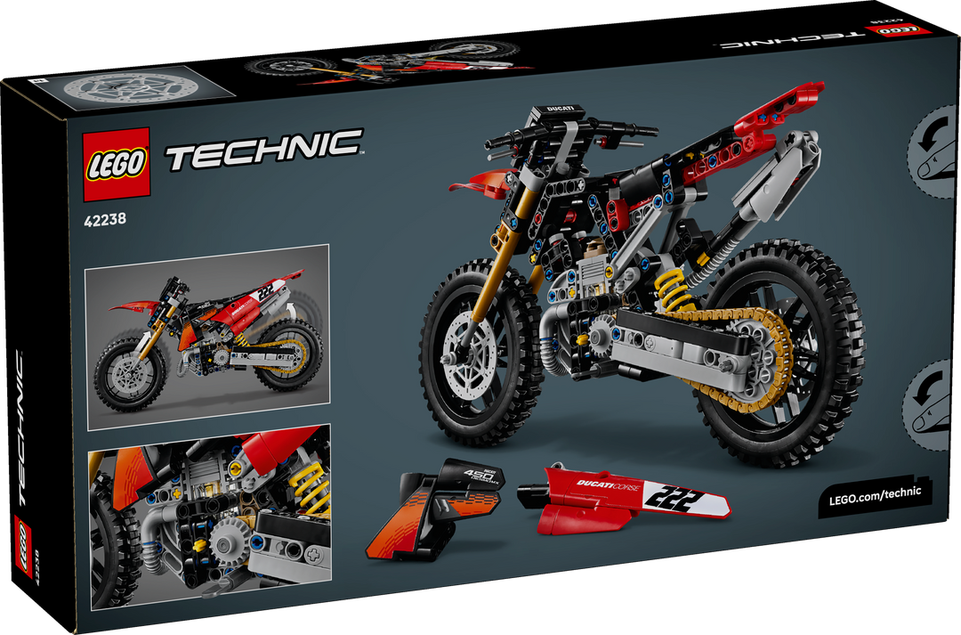 לגו Technic - אופנוע Ducati Desmo450 MX Factory (42238)-2