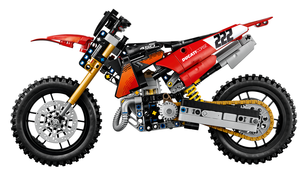 לגו Technic - אופנוע Ducati Desmo450 MX Factory (42238)-3