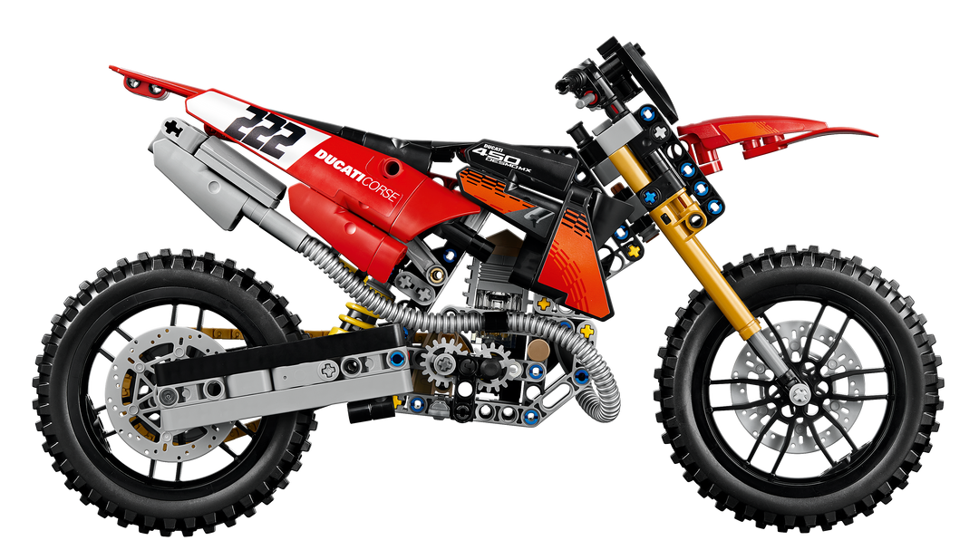 לגו Technic - אופנוע Ducati Desmo450 MX Factory (42238)-4