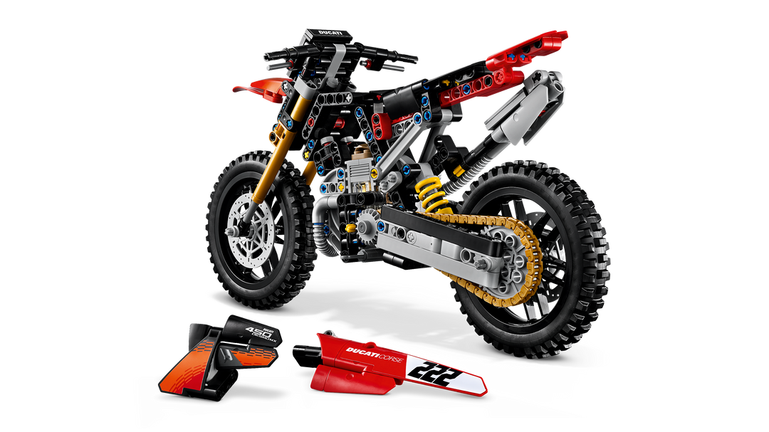 לגו Technic - אופנוע Ducati Desmo450 MX Factory (42238)-5