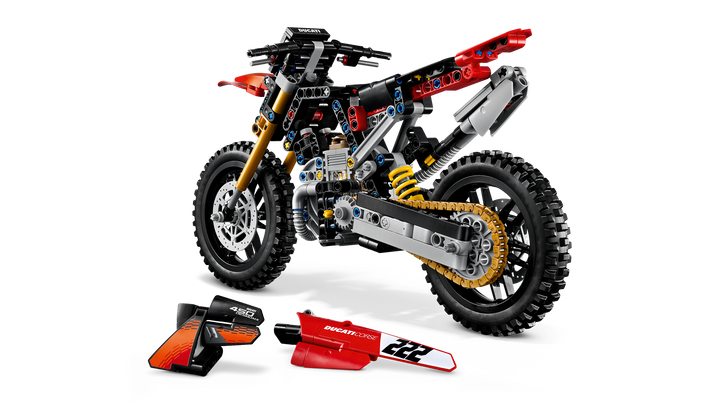לגו Technic - אופנוע Ducati Desmo450 MX Factory (42238)-6