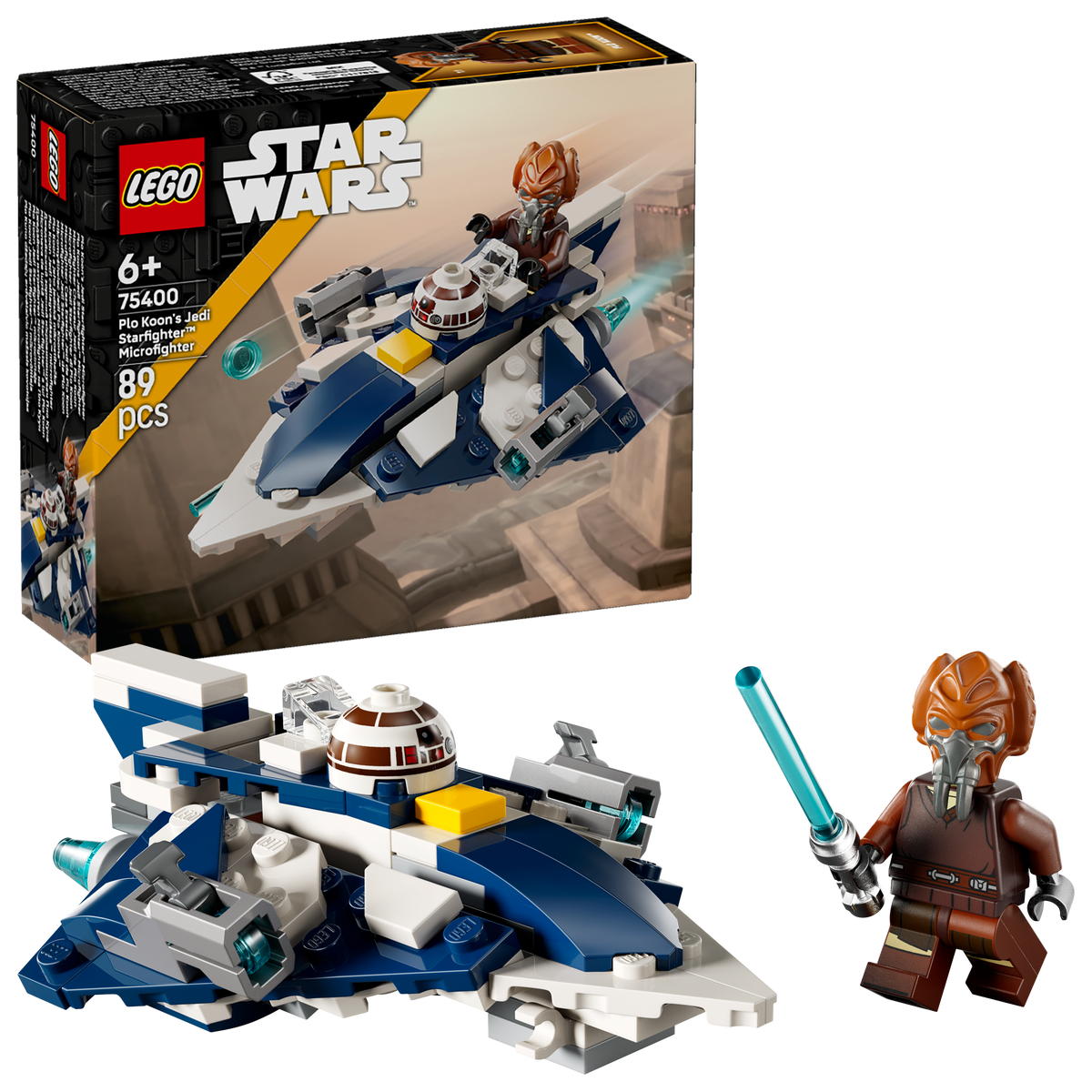 לגו Star Wars™ - מיקרופייטר ג'דיי סטארפייטר של פלו קון (75400)-2