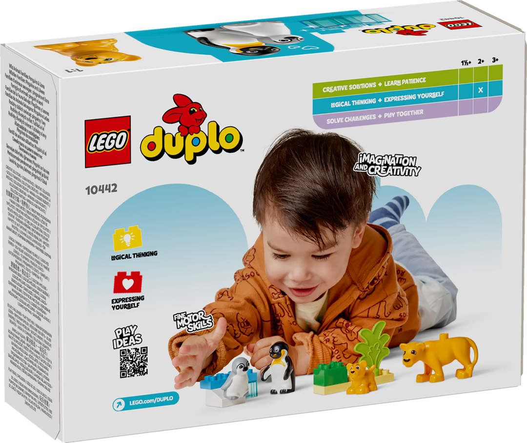 לגו DUPLO® - משפחות של חיות בר: פינגווינים ואריות (10442)-2