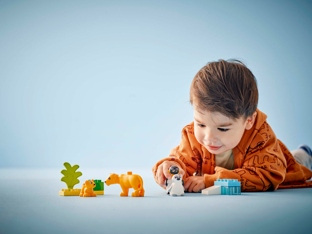 לגו DUPLO® - משפחות של חיות בר: פינגווינים ואריות (10442)-4