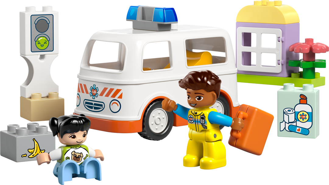 לגו DUPLO® - אמבולנס ונהג (10447)-0