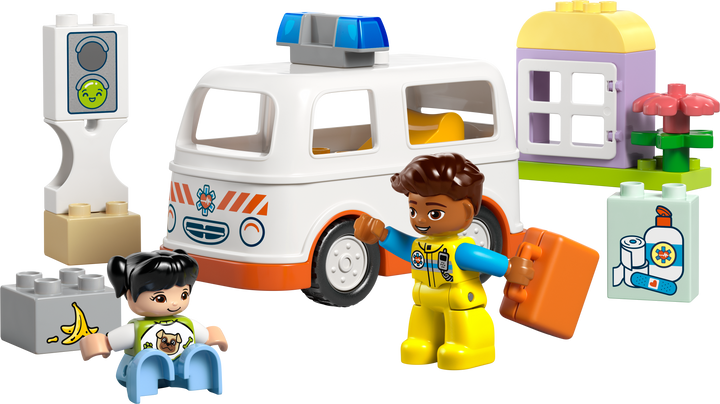 לגו DUPLO® - אמבולנס ונהג (10447)-1
