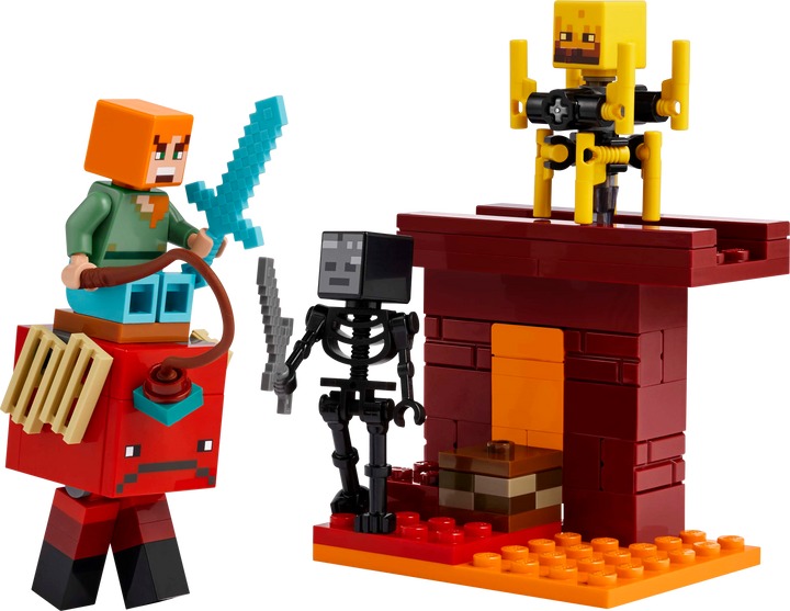 לגו Minecraft® - קרב בנת'ר הלבה (21266)-1