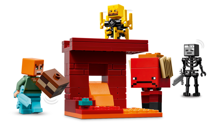 לגו Minecraft® - קרב בנת'ר הלבה (21266)-4
