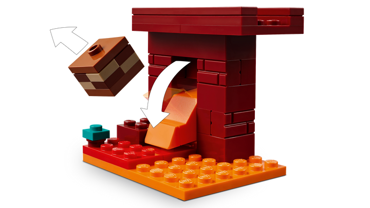 לגו Minecraft® - קרב בנת'ר הלבה (21266)-5