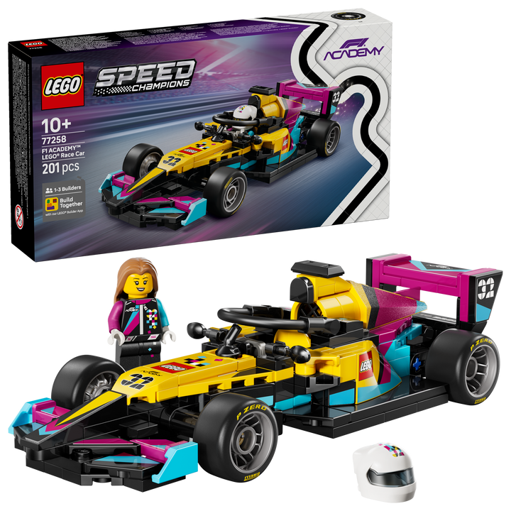 לגו Speed Champions - מכונית מרוץ ™F1 ACADEMY של ®LEGO (77258)-2