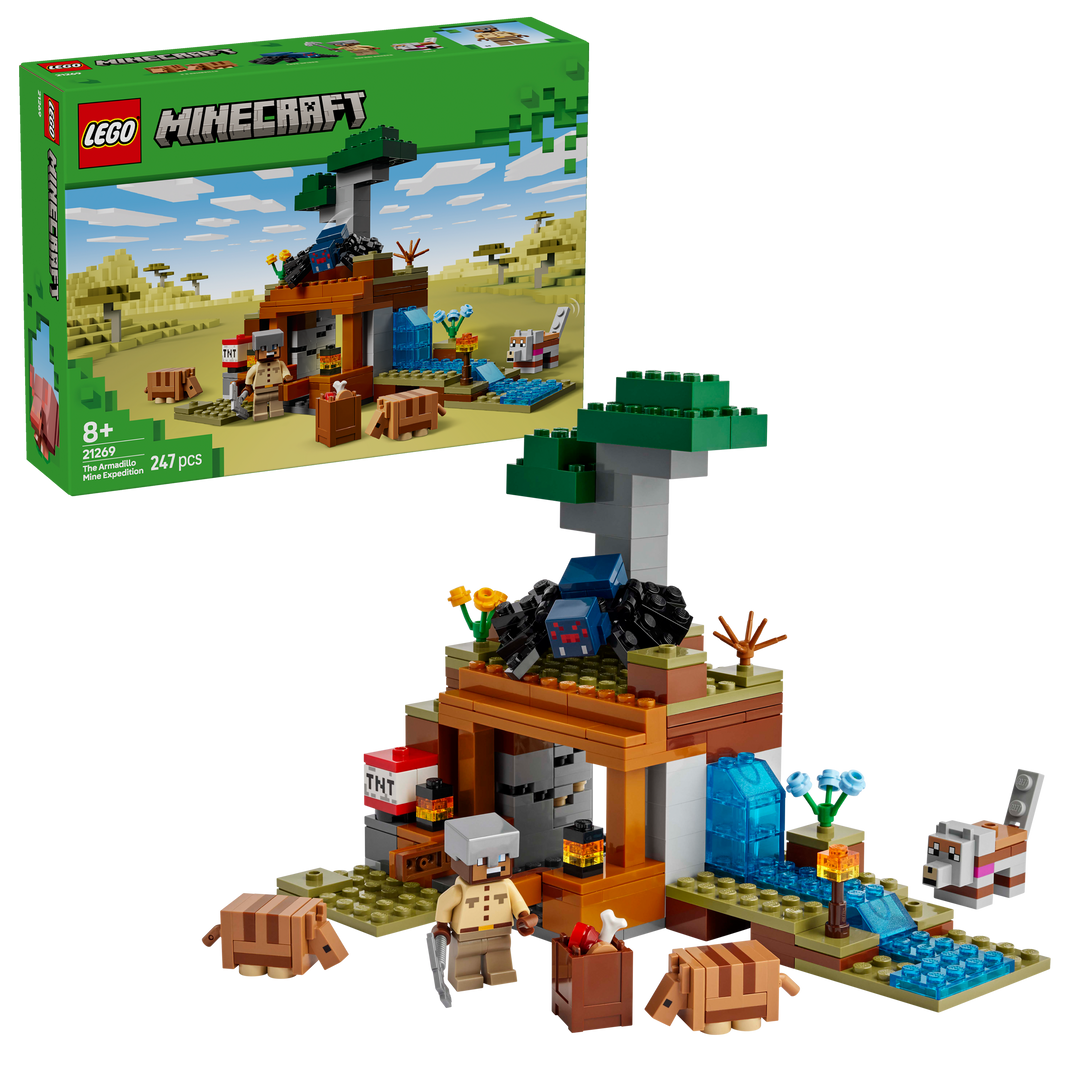 לגו Minecraft® - מסע כרייה עם הארמדיל (21269)-1