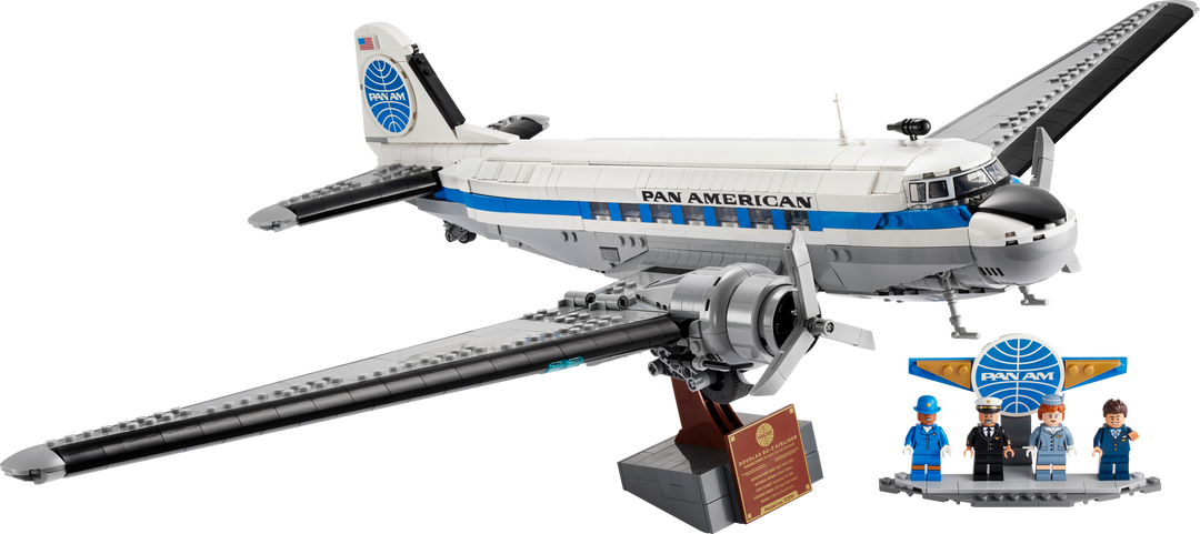 לגו Icons - מטוס הנוסעים ®Douglas™ DC-3™ PAN AM (11378)-0