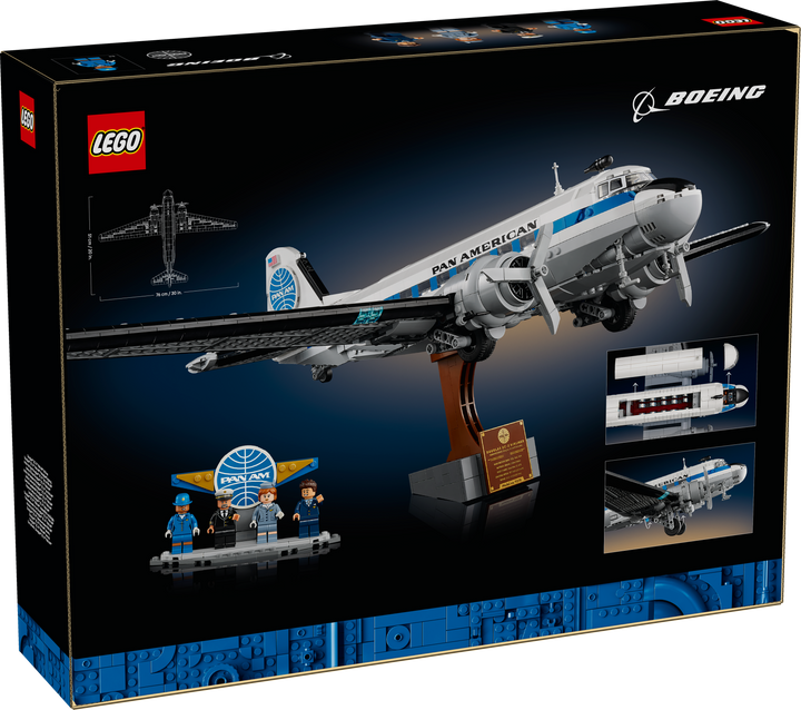 לגו Icons - מטוס הנוסעים ®Douglas™ DC-3™ PAN AM (11378)-3