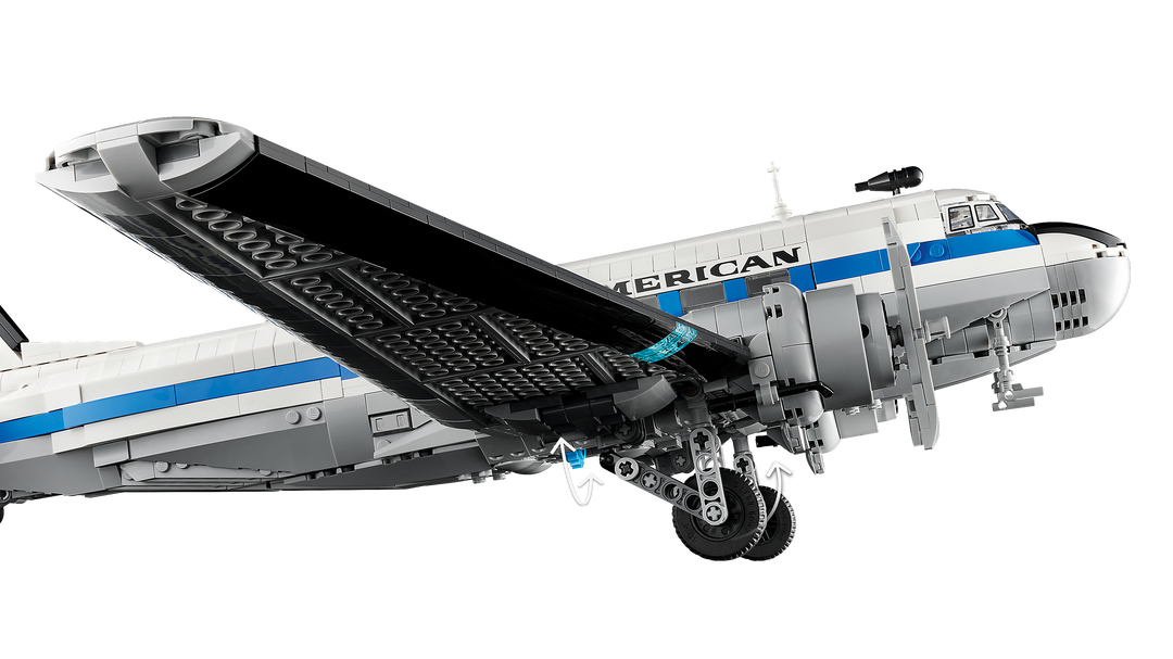 לגו Icons - מטוס הנוסעים ®Douglas™ DC-3™ PAN AM (11378)-6