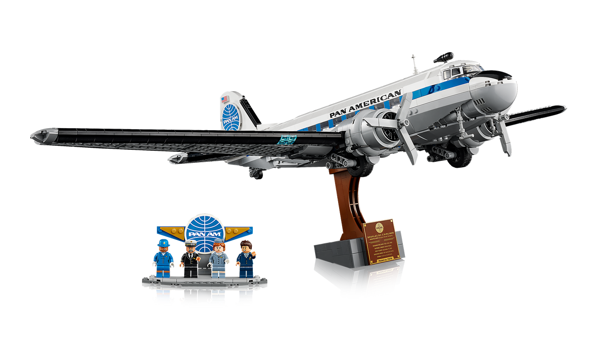 לגו Icons - מטוס הנוסעים ®Douglas™ DC-3™ PAN AM (11378)-8