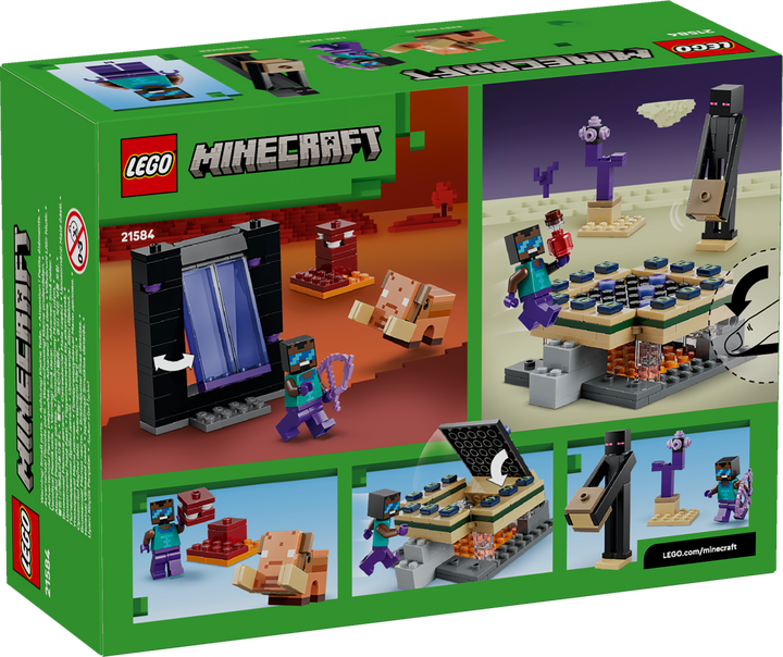 לגו Minecraft® - מסע לפורטל התחתון ולפורטל הסוף (21584)-2