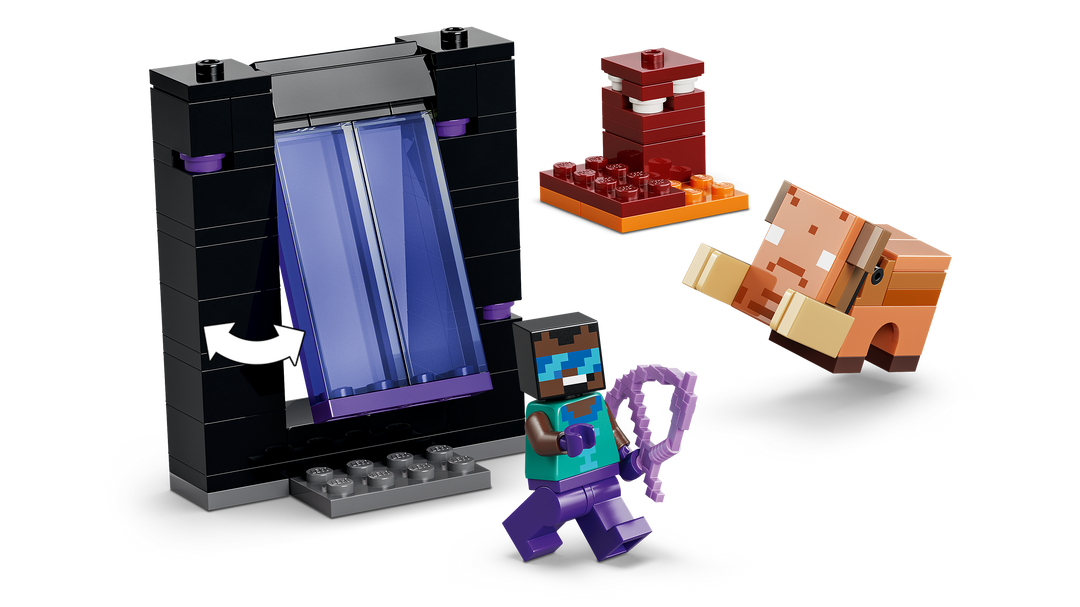 לגו Minecraft® - מסע לפורטל התחתון ולפורטל הסוף (21584)-4
