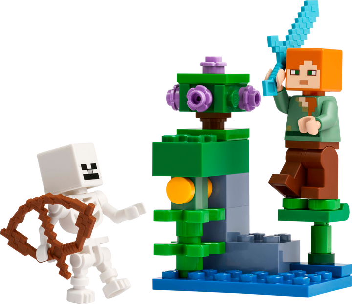 לגו Minecraft® - קרב במערת הצמחייה (30705)-1