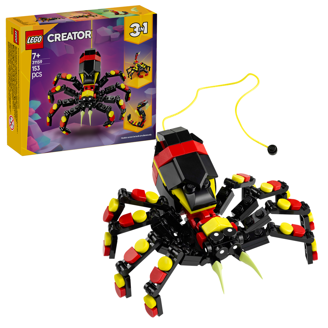 לגו Creator 3in1 - חיות בר: עכביש מפתיע (31159)-2