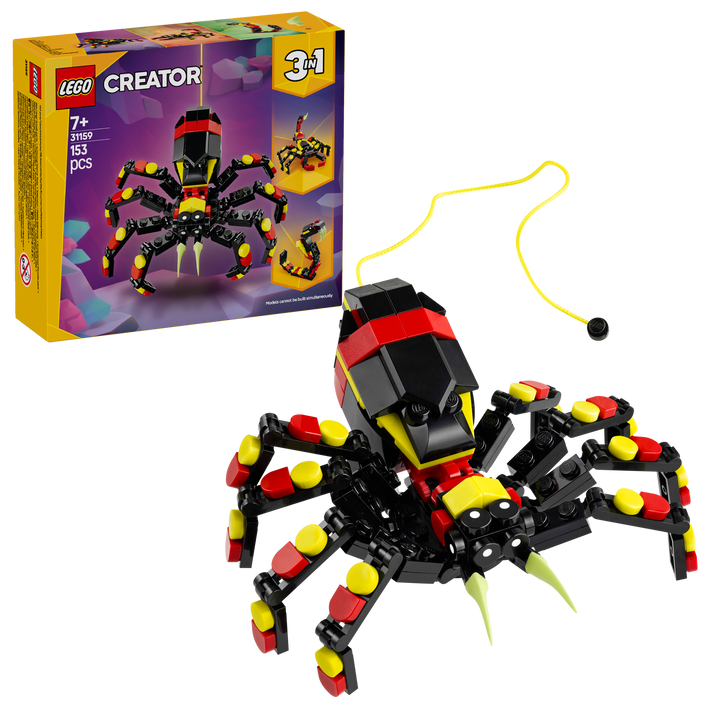 לגו Creator 3in1 - חיות בר: עכביש מפתיע (31159)-2