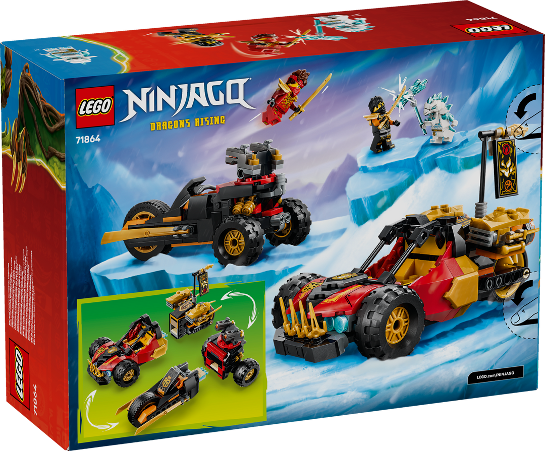 לגו NINJAGO® - הרכבים המשולבים של קאי וקול (71864)-7