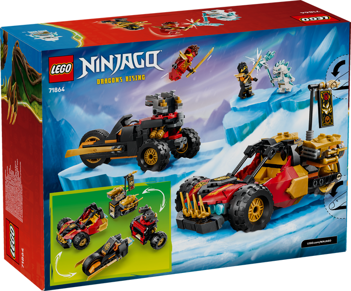 לגו NINJAGO® - הרכבים המשולבים של קאי וקול (71864)-11