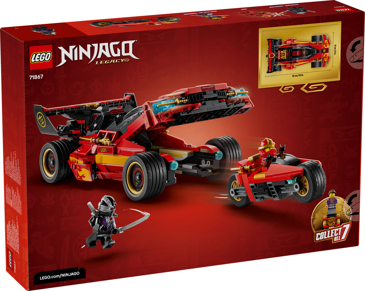 לגו NINJAGO® - חגיגות 15 שנה לרכב X-1 הנינג‘ה המסתער (71867)-3
