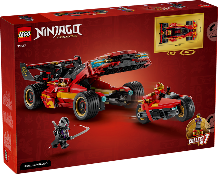 לגו NINJAGO® - חגיגות 15 שנה לרכב X-1 הנינג‘ה המסתער (71867)-3