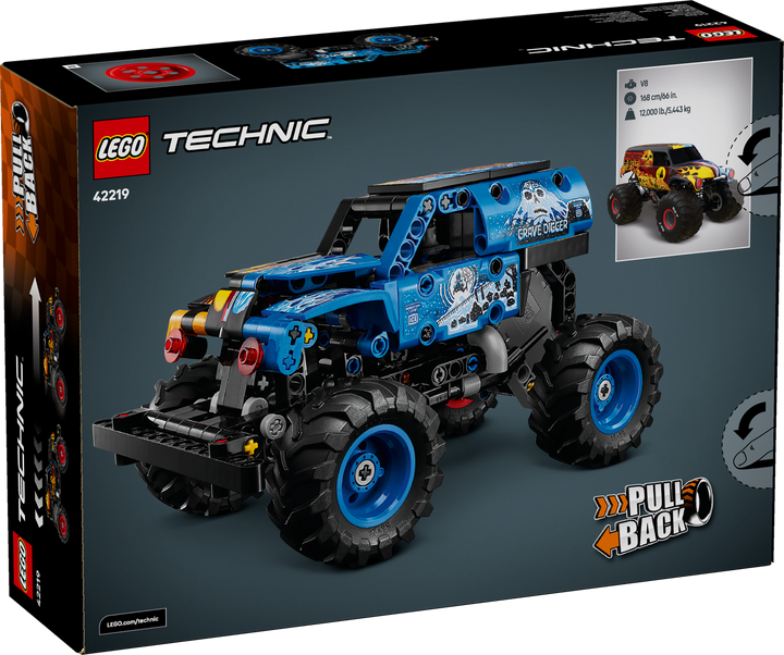 לגו Technic - Monster Jam ™Grave Digger™ אש וקרח (42219)-8