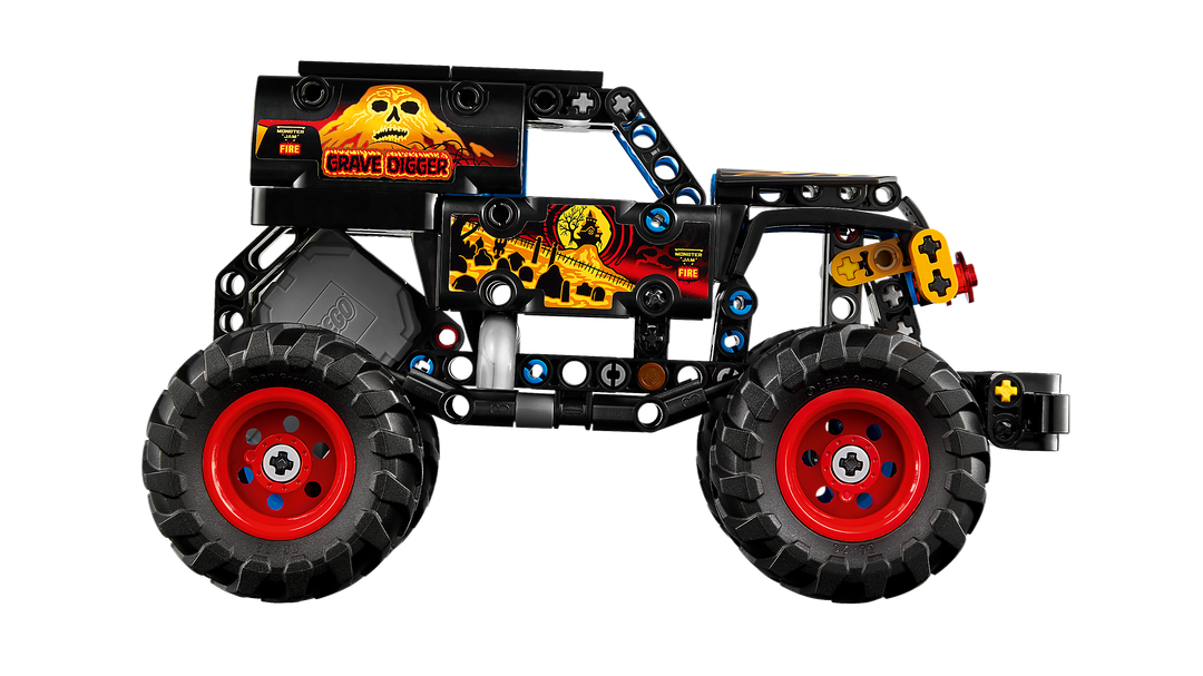לגו Technic - Monster Jam ™Grave Digger™ אש וקרח (42219)-3