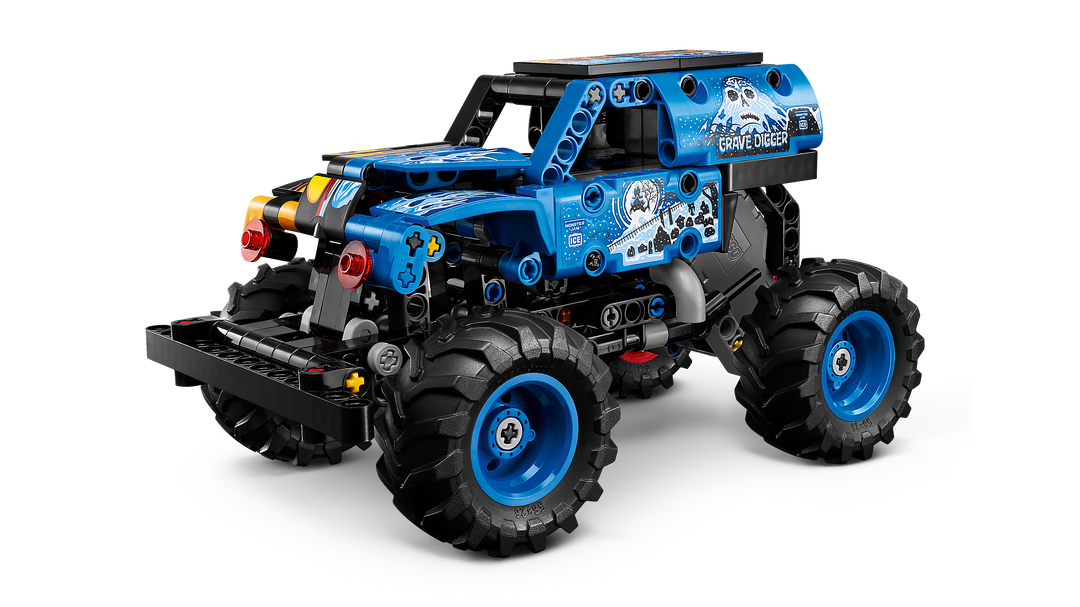 לגו Technic - Monster Jam ™Grave Digger™ אש וקרח (42219)-4