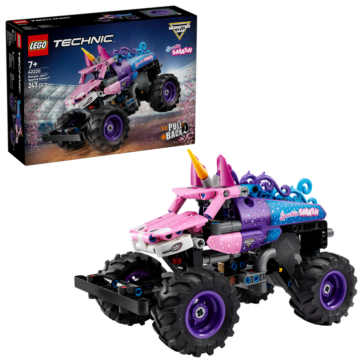 לגו Technic - Monster Jam ™Sparkle Smash™ משוך וסע (42220)-2
