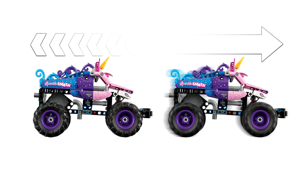 לגו Technic - Monster Jam ™Sparkle Smash™ משוך וסע (42220)-5
