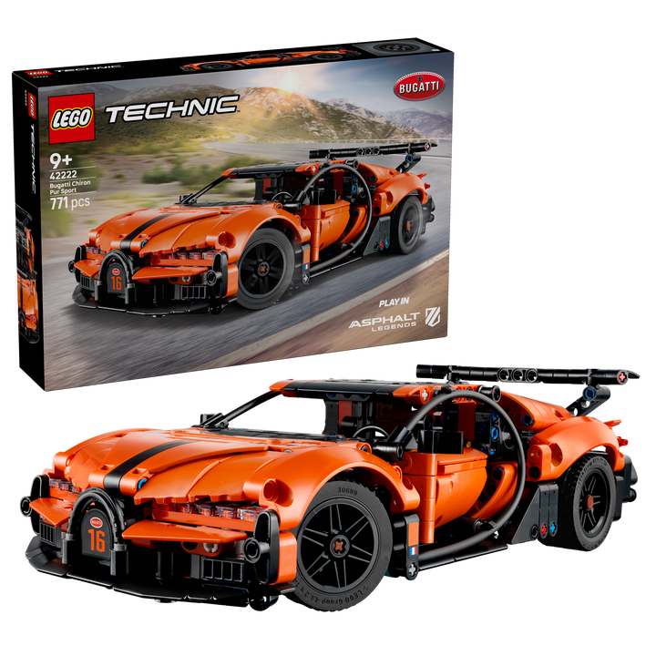 לגו Technic - היפר מכונית Bugatti Chiron Pur Sport (42222)-2