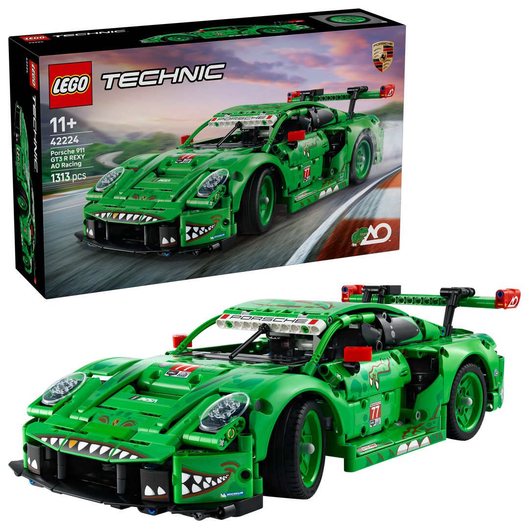 לגו Technic - מכונית מרוץ Porsche 911 GT3 R REXY AO Racing (42224)-2